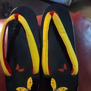 Wooden Flat Heel Geta Japanese Sandals